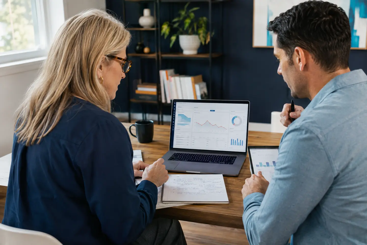 A small-business owner and analyst diagnosing a decline in organic click-through rate