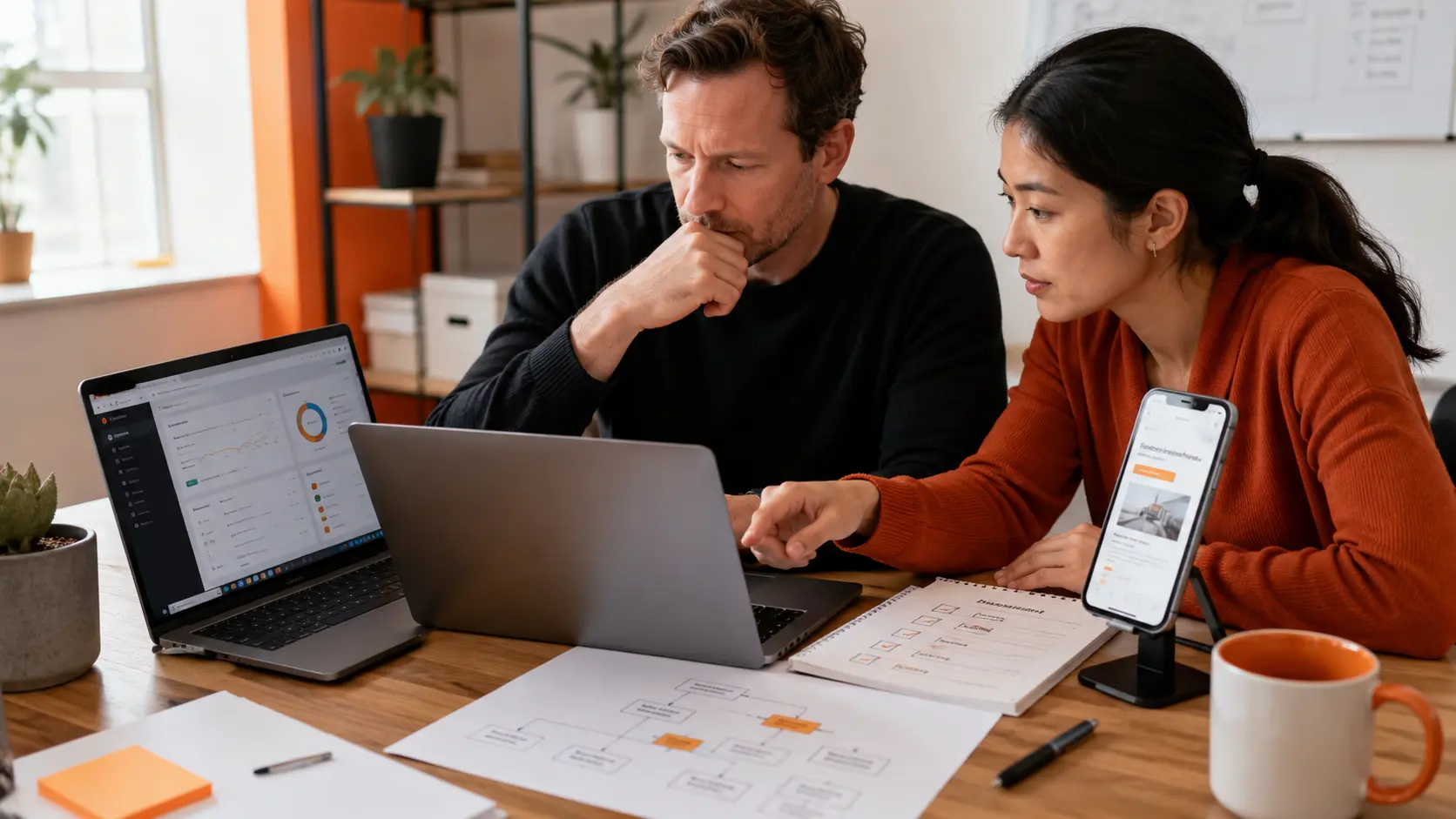 A founder and VA checking the website's technical and page-structure foundation
