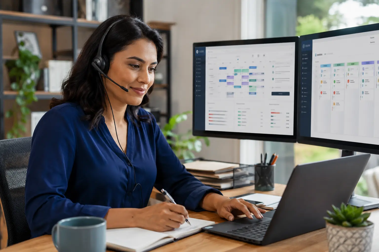 Dedicated Virtual Assistant managing a calendar, CRM and recurring business workflows