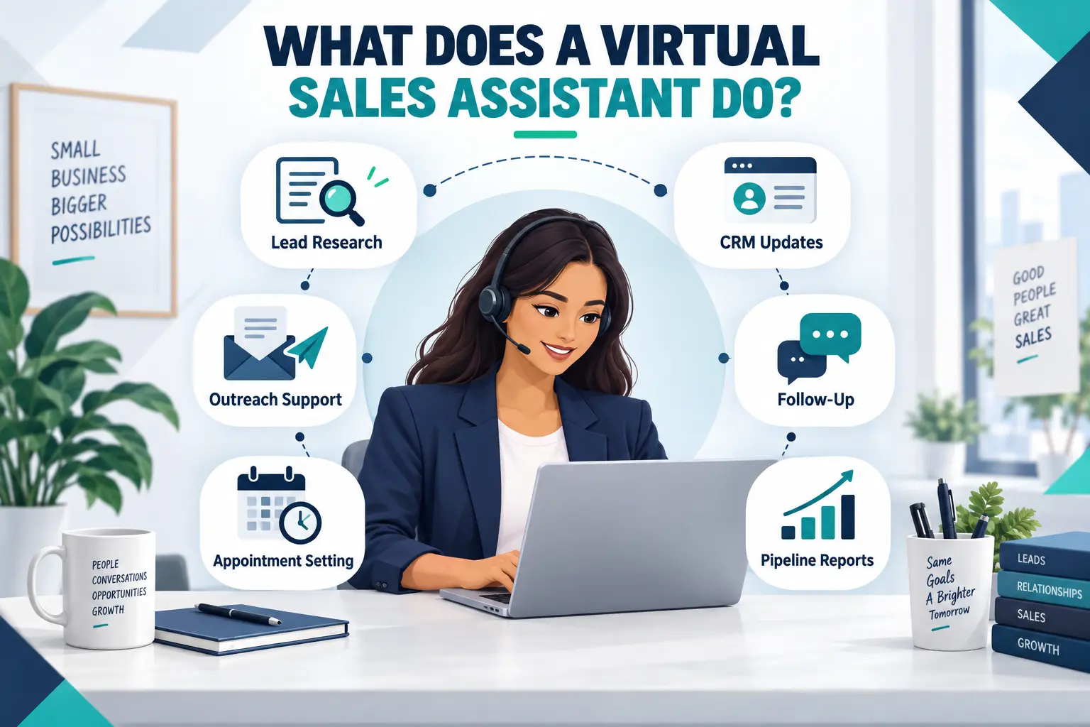 What Does a Virtual Sales Assistant Do for a Small Business?
